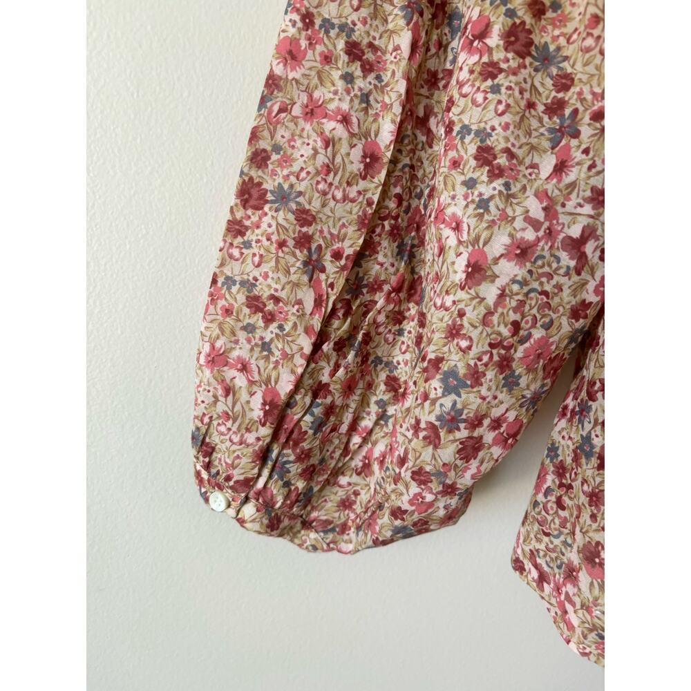 DOEN Jane Blouse in Pink Valley Floral Print XS - Picture 6 of 10
